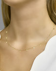 14K geelgoud collier rondjes 41 - 43 - 45 cm 4020509 - PansiteNederland.nl