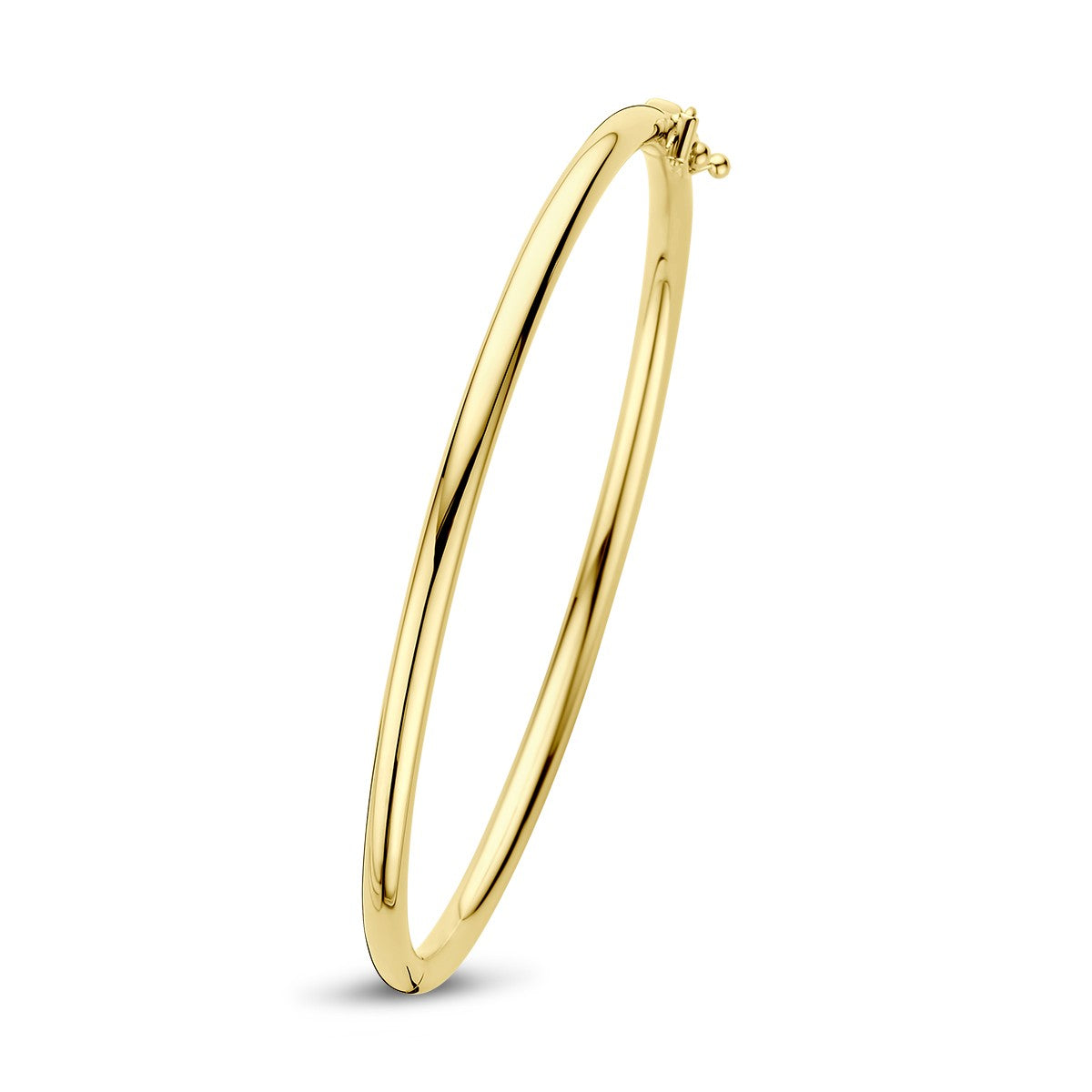 Fantasy Collection Bangle scharnier ronde buis 14K geelgoud