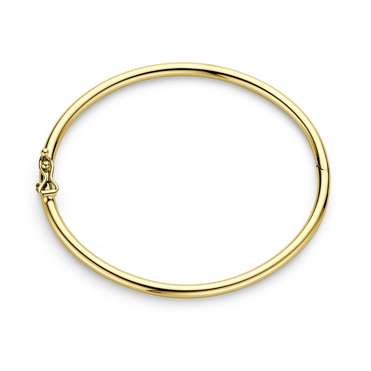 Fantasy Collection Bangle scharnier ronde buis 14K geelgoud