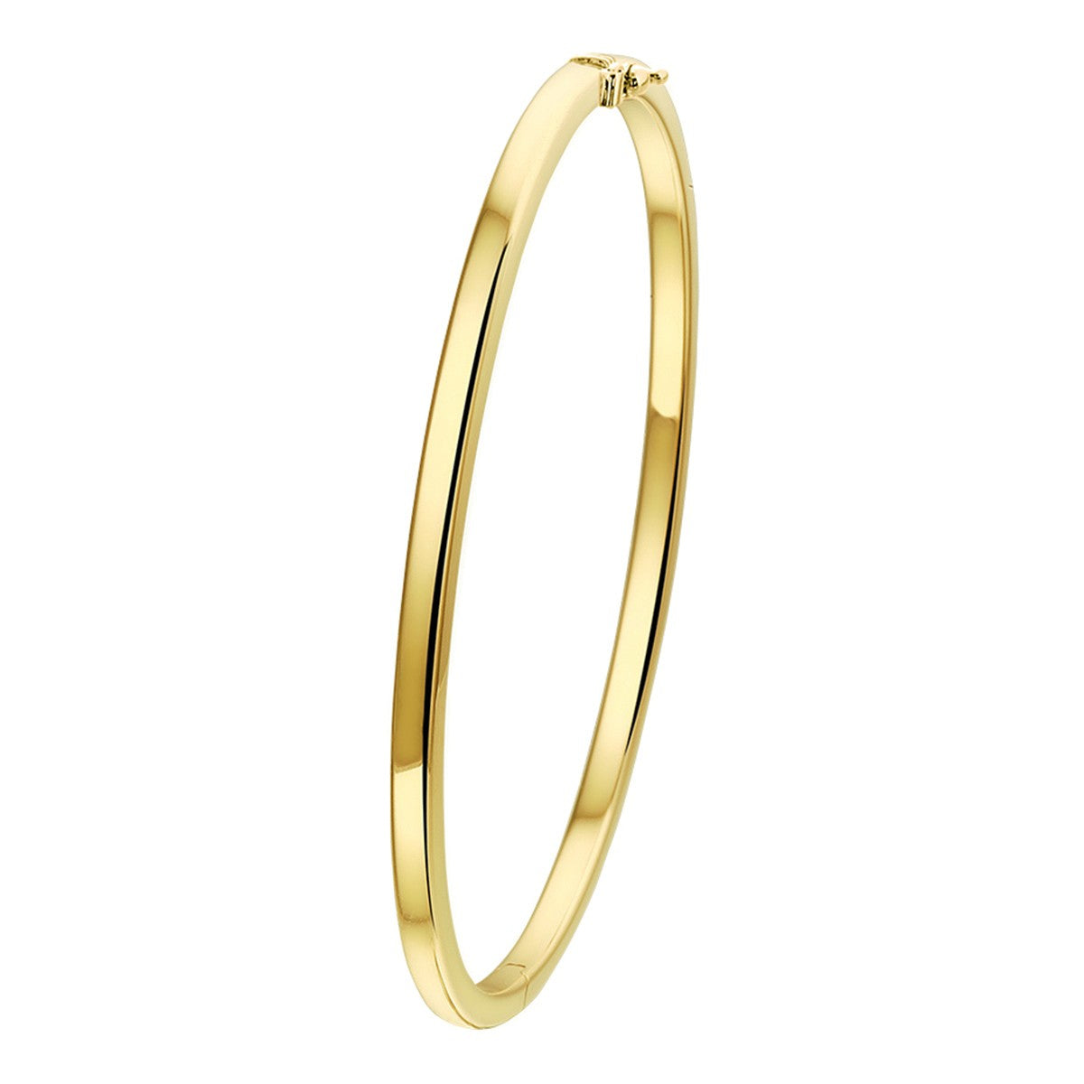 Fantasy Collection Bangle scharnier vlakke buis 3,0 mm 14K geelgoud