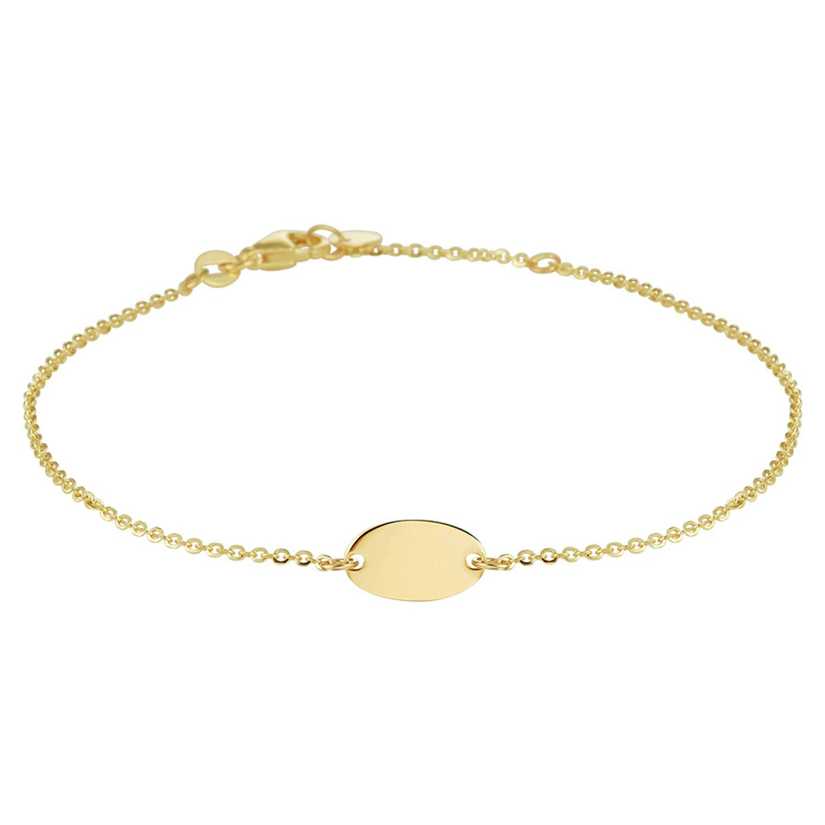 Fantasy Collection Armband ovaal 17 - 19 cm 14K geelgoud