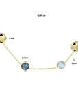 14K geelgoud collier topaas 42 - 45 cm 4020678 - PansiteNederland.nl