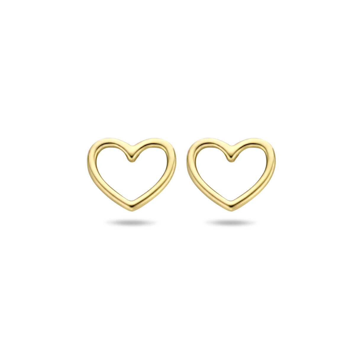 Fantasy Collection Oorbellen hart 5 mm 14K geelgoud