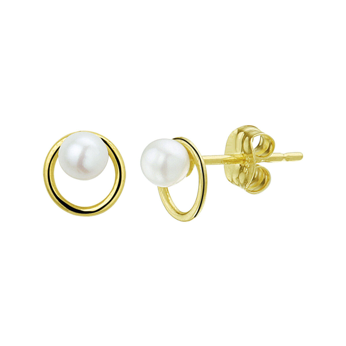 Fantasy Collection Oorbellen parel 14K geelgoud