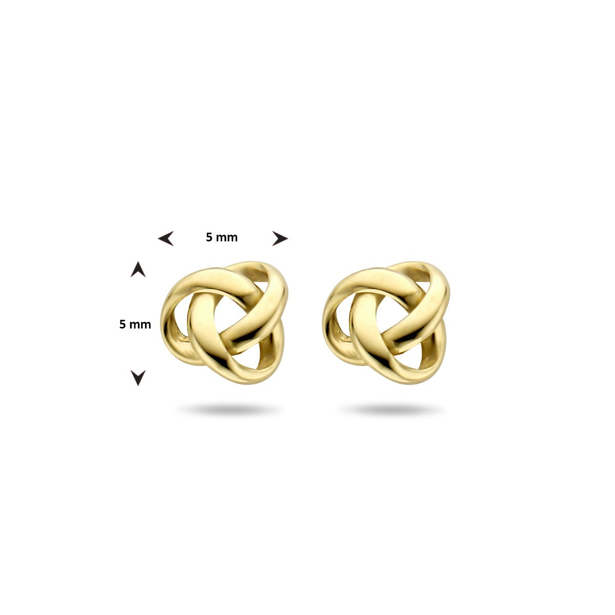 Fantasy Collection Oorbellen knoop 14K geelgoud