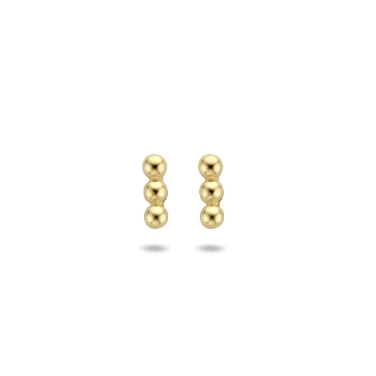 Fantasy Collection Oorbellen bolletjes 4 mm 14K geelgoud