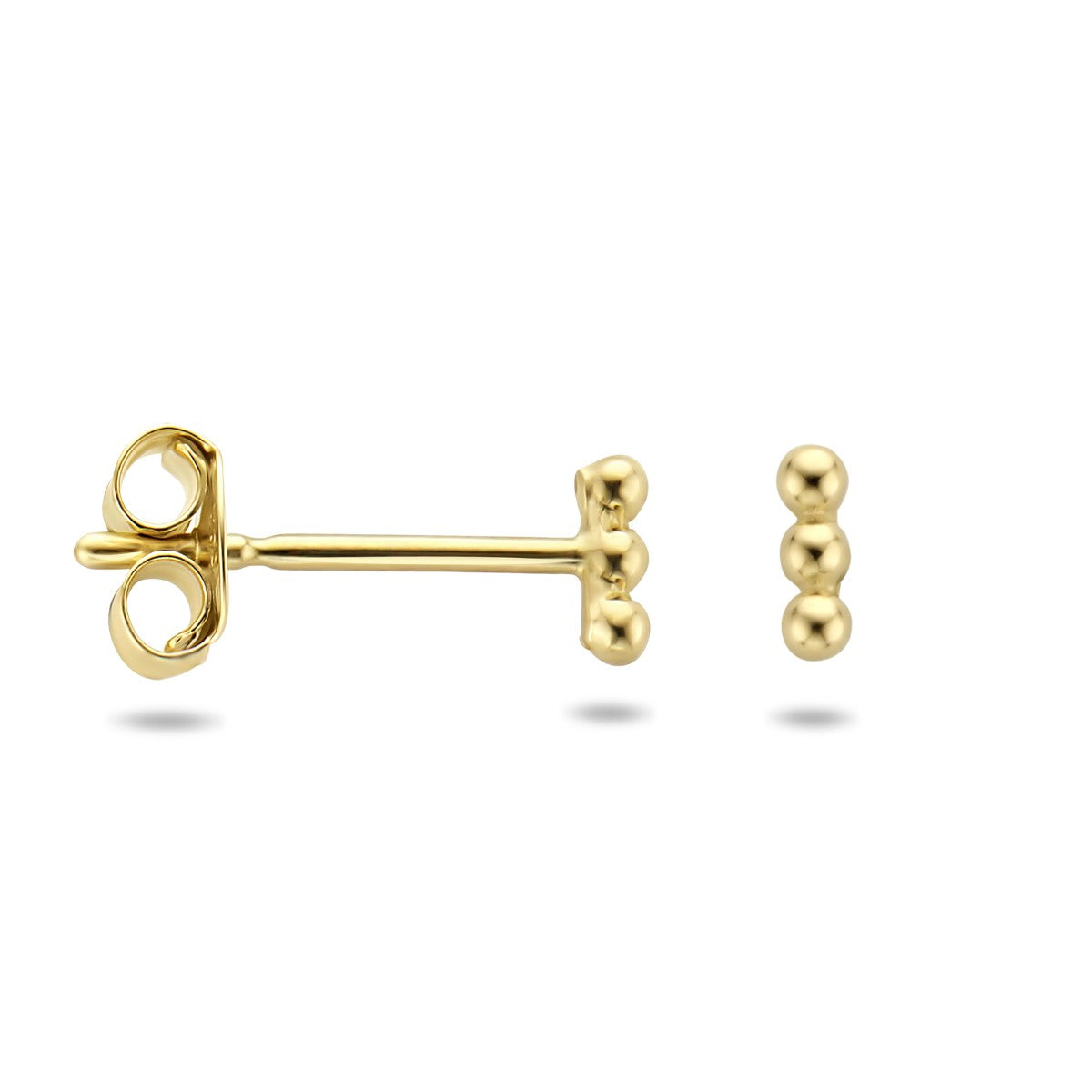 Fantasy Collection Oorbellen bolletjes 4 mm 14K geelgoud