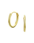 14K Geelgouden oorringen ronde buis 13mm - 4020702 - PansiteNederland.nl