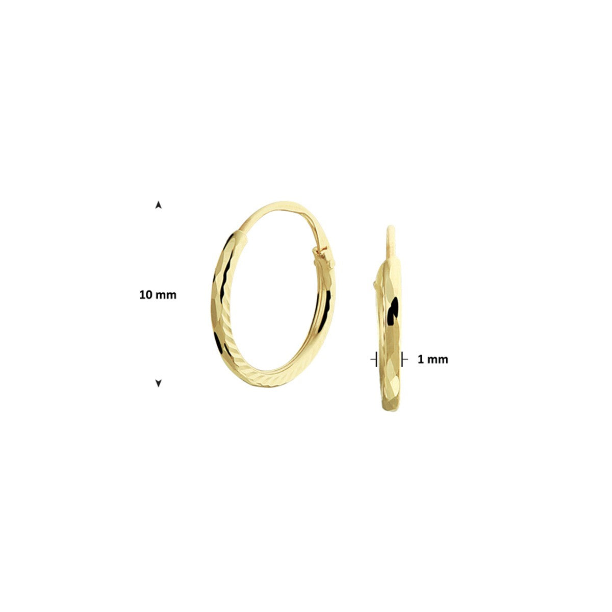 Fantasy Collection Oorbellen gediamanteerd 14K geelgoud