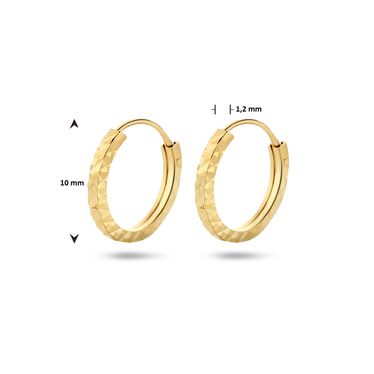 Fantasy Collection Oorbellen gediamanteerd 14K geelgoud