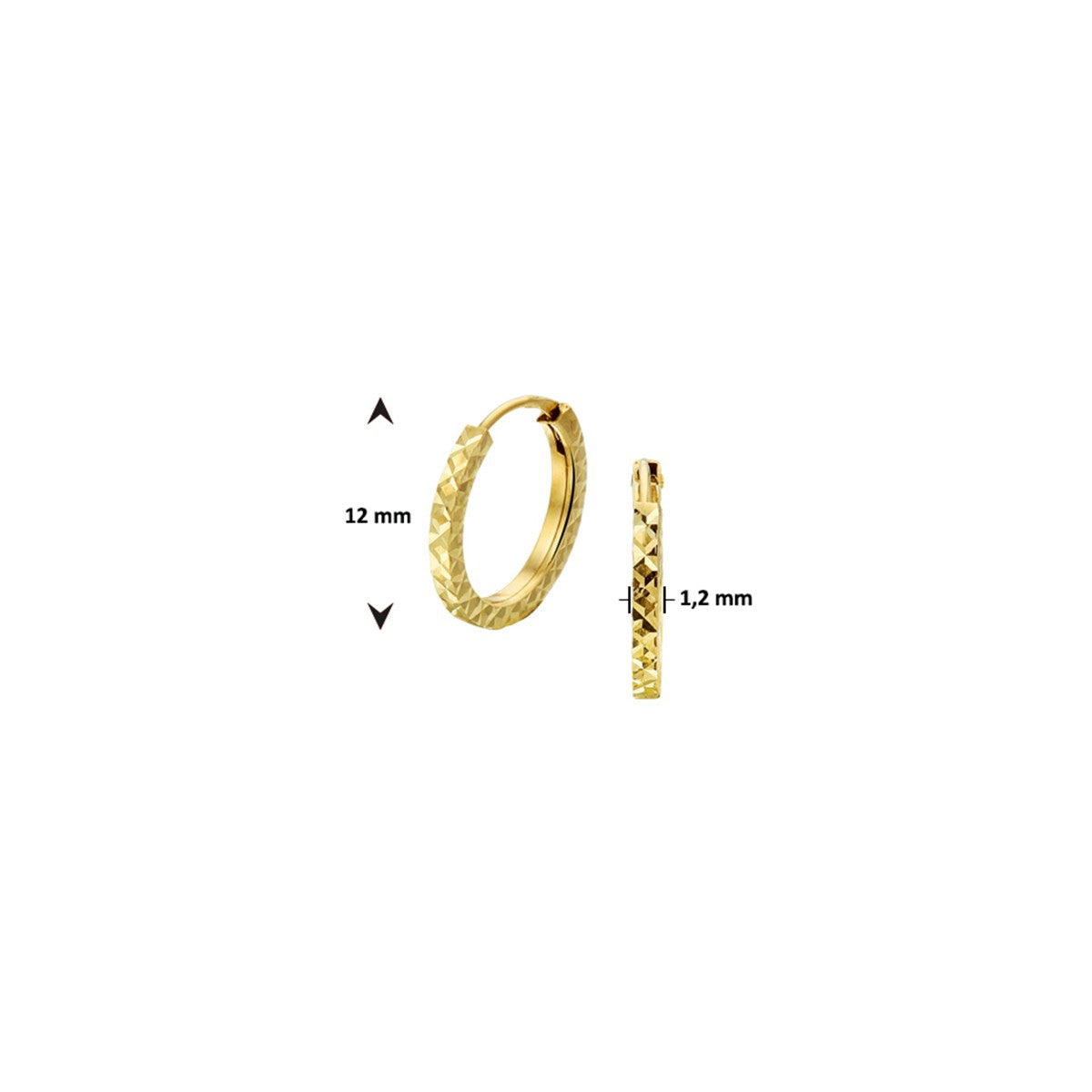 Fantasy Collection Oorbellen gediamanteerd 14K geelgoud