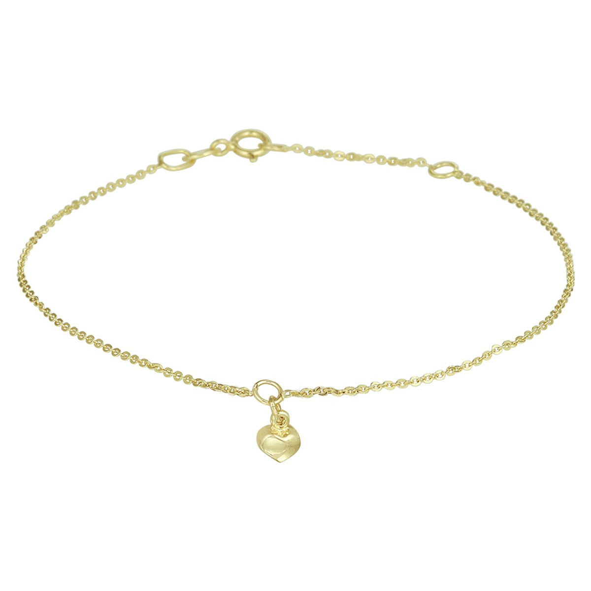 Fantasy Collection Armband hart 1,0 mm 16,5 - 18,5 cm 14K geelgoud
