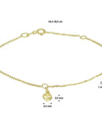 14K Geelgoud Armband Hart 1,0 Mm 16,5 - 18,5 Cm 4020733 - PansiteNederland.nl