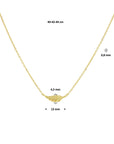 14K geelgoud collier veer 0,8 mm 40 - 42 - 44 cm 4020737 - PansiteNederland.nl
