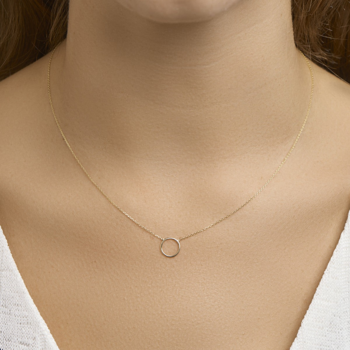 Fantasy Collection Collier rondje 0,8 mm 40 - 44 cm 14K geelgoud
