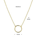 14K geelgoud collier rondje 0,8 mm 40 - 44 cm 4020738 - PansiteNederland.nl