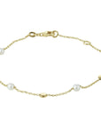 14K Geelgoud Armband Parel 17 - 19 Cm 4020757 - PansiteNederland.nl