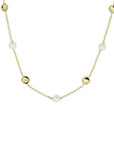 14K geelgoud collier parel 42 - 45 cm 4020758 - PansiteNederland.nl