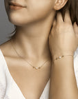 14K geelgoud collier parel 42 - 45 cm 4020767 - PansiteNederland.nl