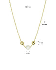 14K geelgoud collier parel 42 - 45 cm 4020767 - PansiteNederland.nl