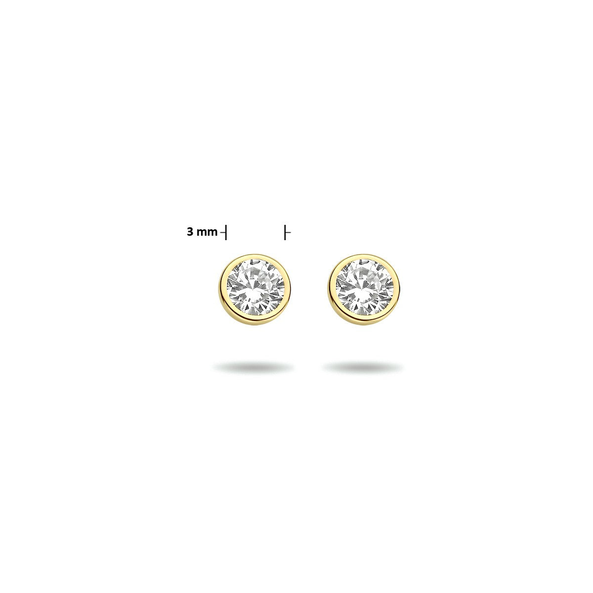 Fantasy Collection Oorbellen zirkonia 14K geelgoud