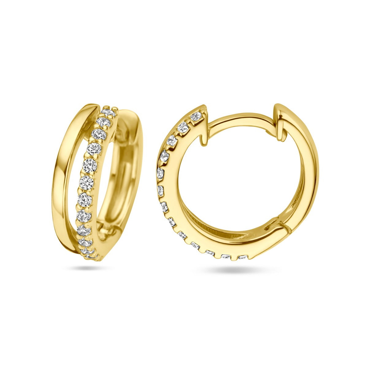 Fantasy Collection Oorbellen zirkonia 14K geelgoud