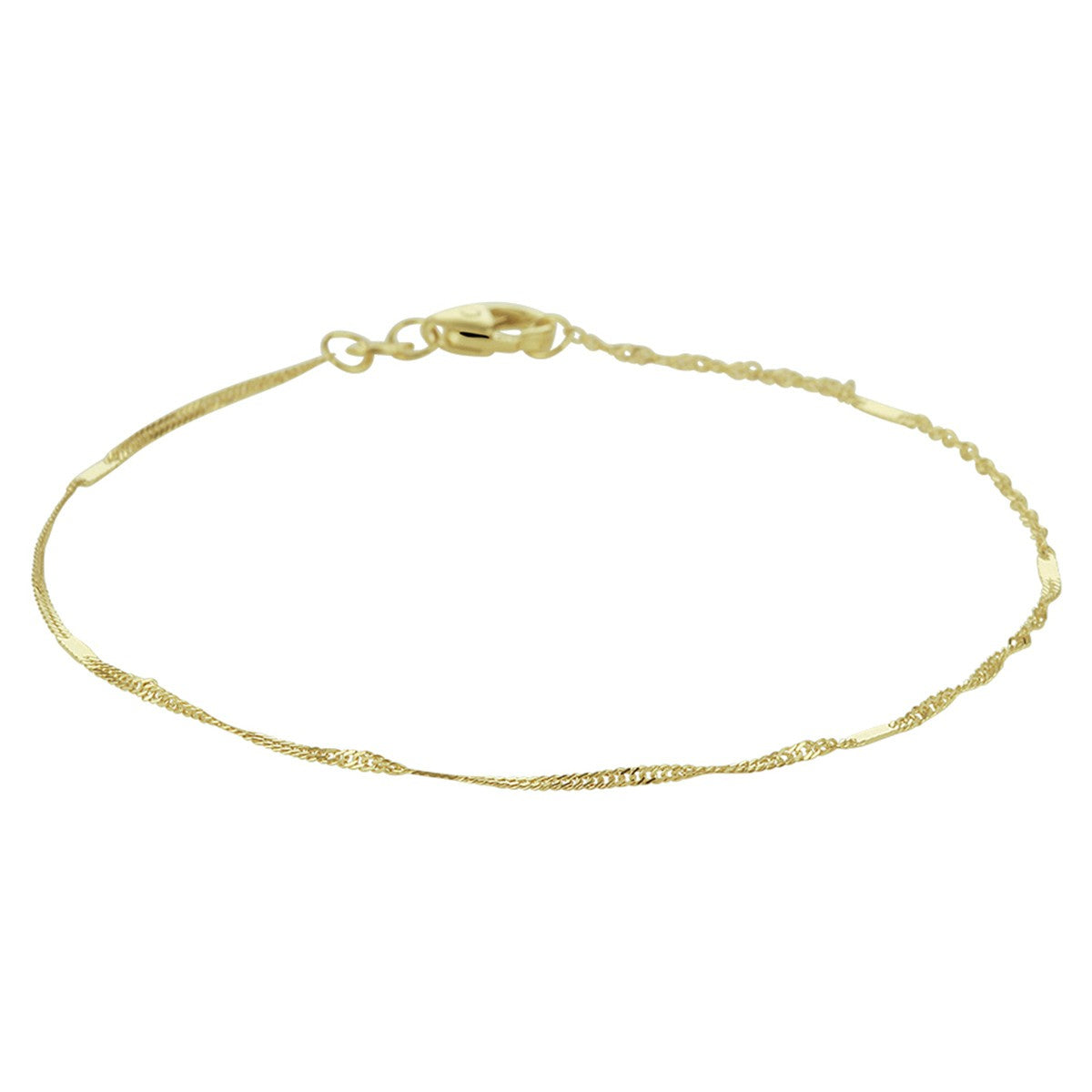 Fantasy Collection Armband singapore 1,1 mm 14K geelgoud