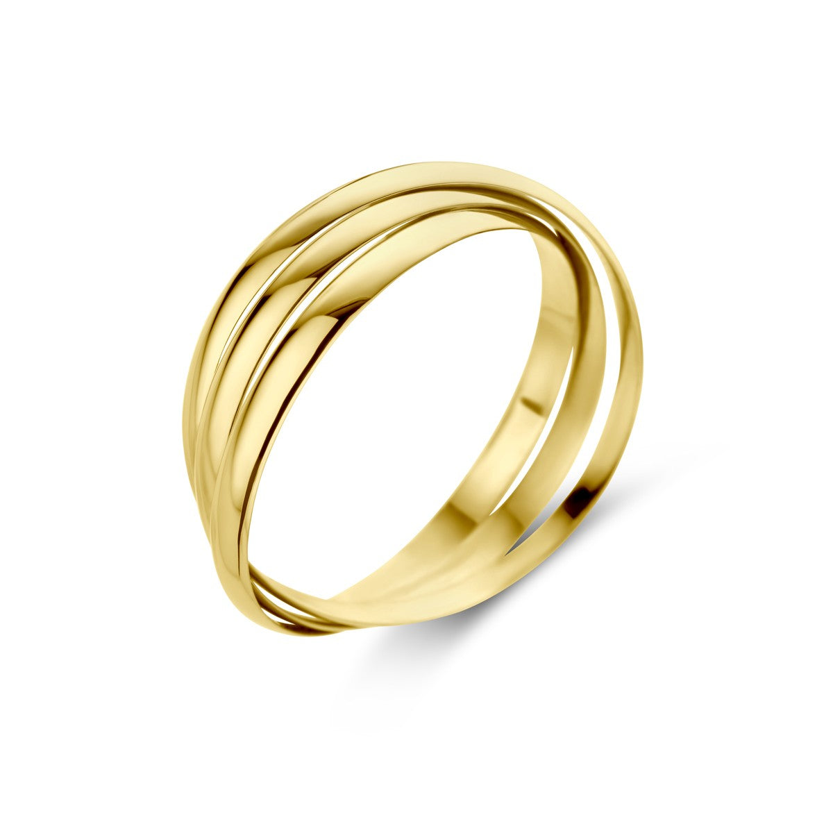 14k Geelgouden Ring trinity 3-in 1 - 4020870 - PansiteNederland.nl