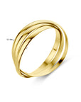 14k Geelgouden Ring trinity 3-in 1 - 4020870 - PansiteNederland.nl