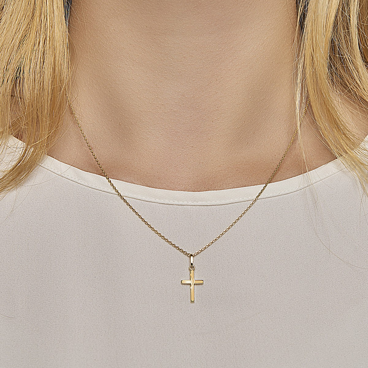 Fantasy Collection Hanger kruis 14K geelgoud