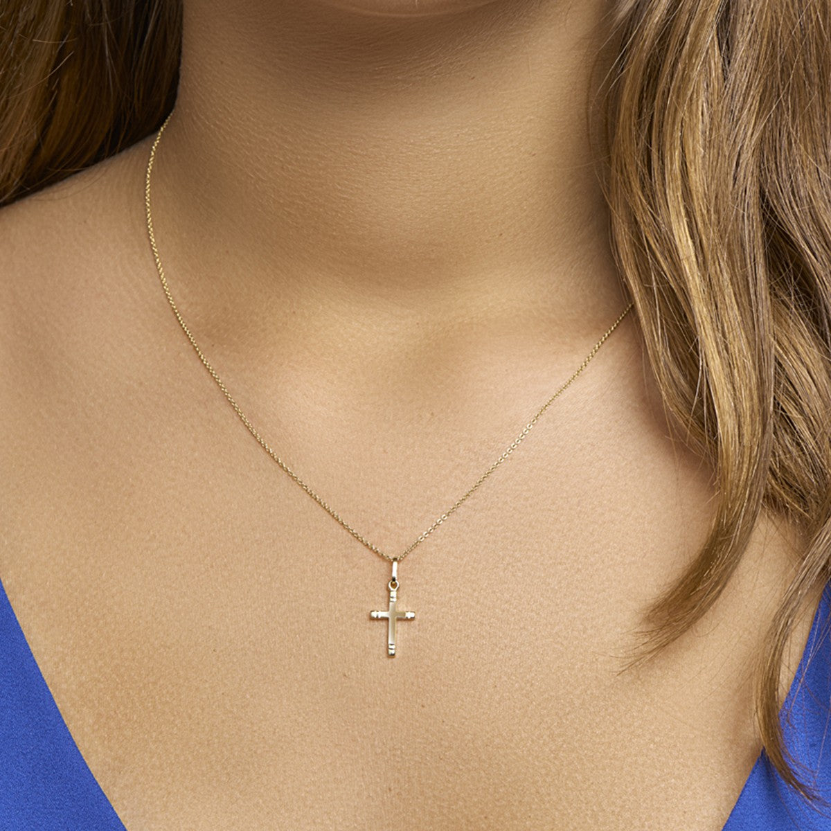 Fantasy Collection Hanger kruis 14K geelgoud