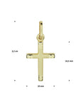 14K geelgoud hanger kruis 4020921 - PansiteNederland.nl