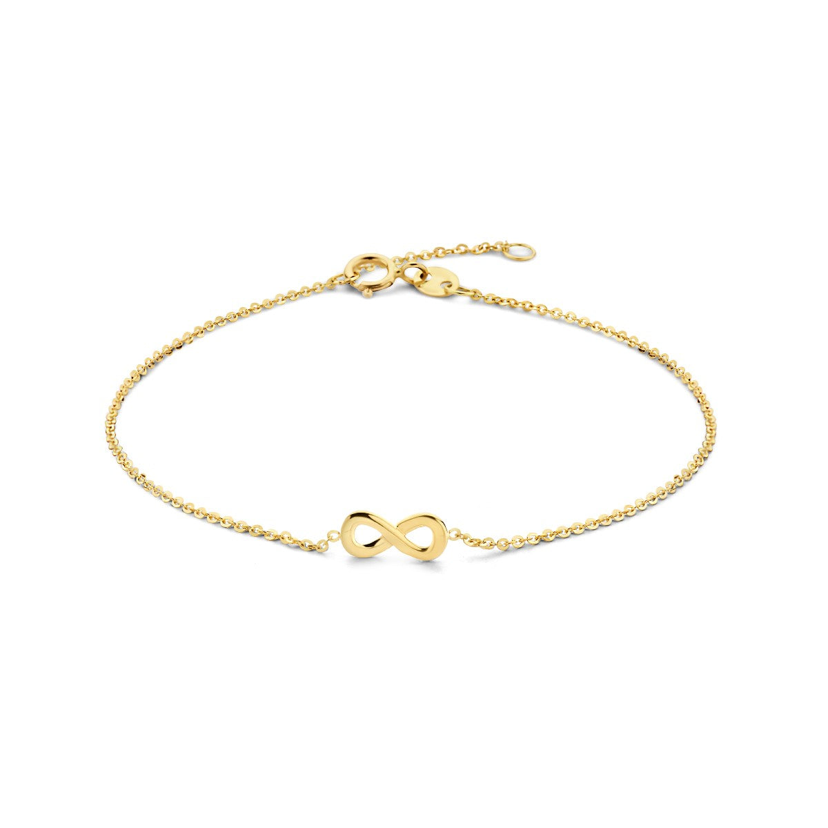 Fantasy Collection Armband infinity 16,5 - 18,5 cm 14K geelgoud