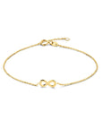 14K Geelgoud Armband Infinity 16,5 - 18,5 Cm 4020958 - PansiteNederland.nl