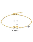 14K Geelgoud Armband Infinity 16,5 - 18,5 Cm 4020958 - PansiteNederland.nl