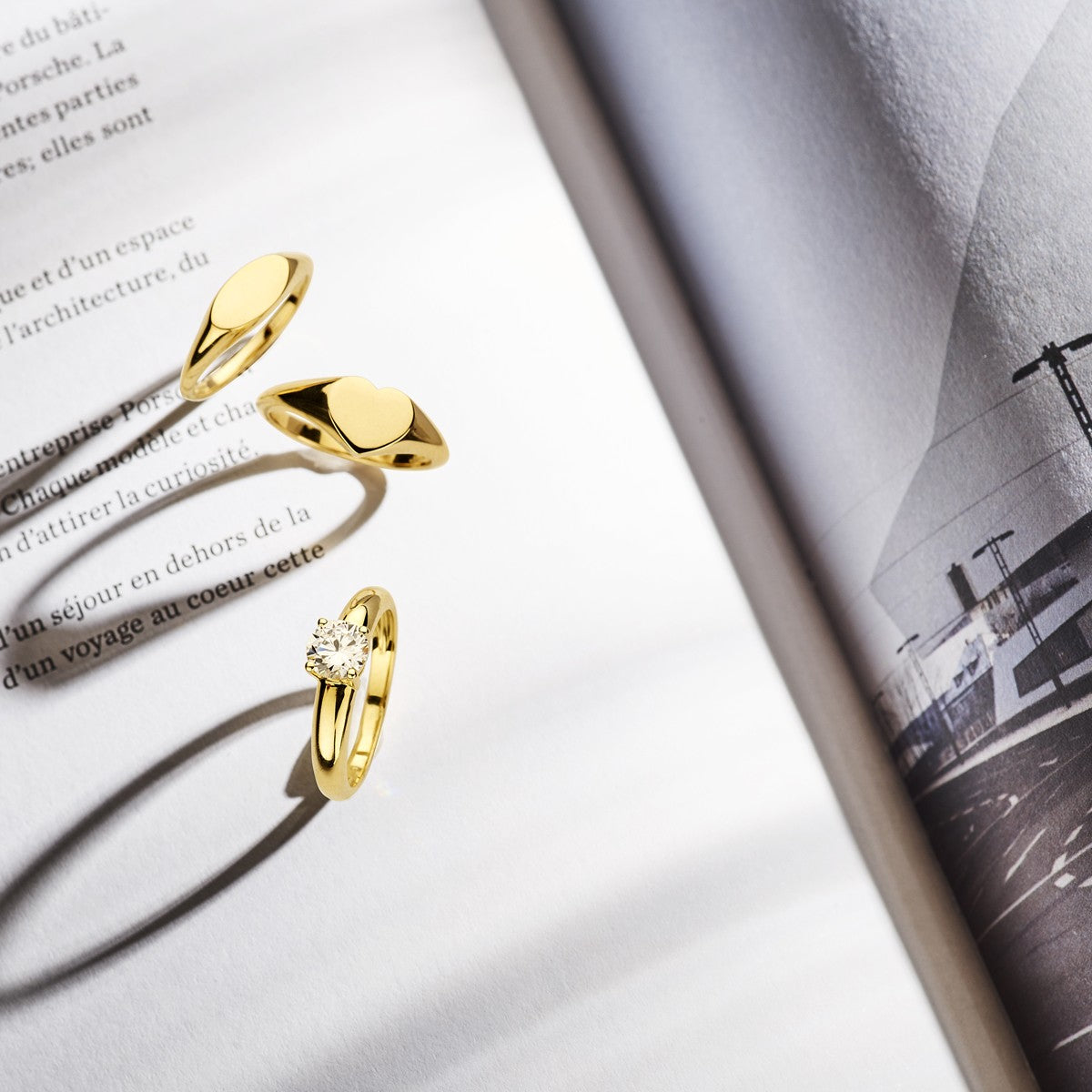 Fantasy Collection Graveerring 14K geelgoud