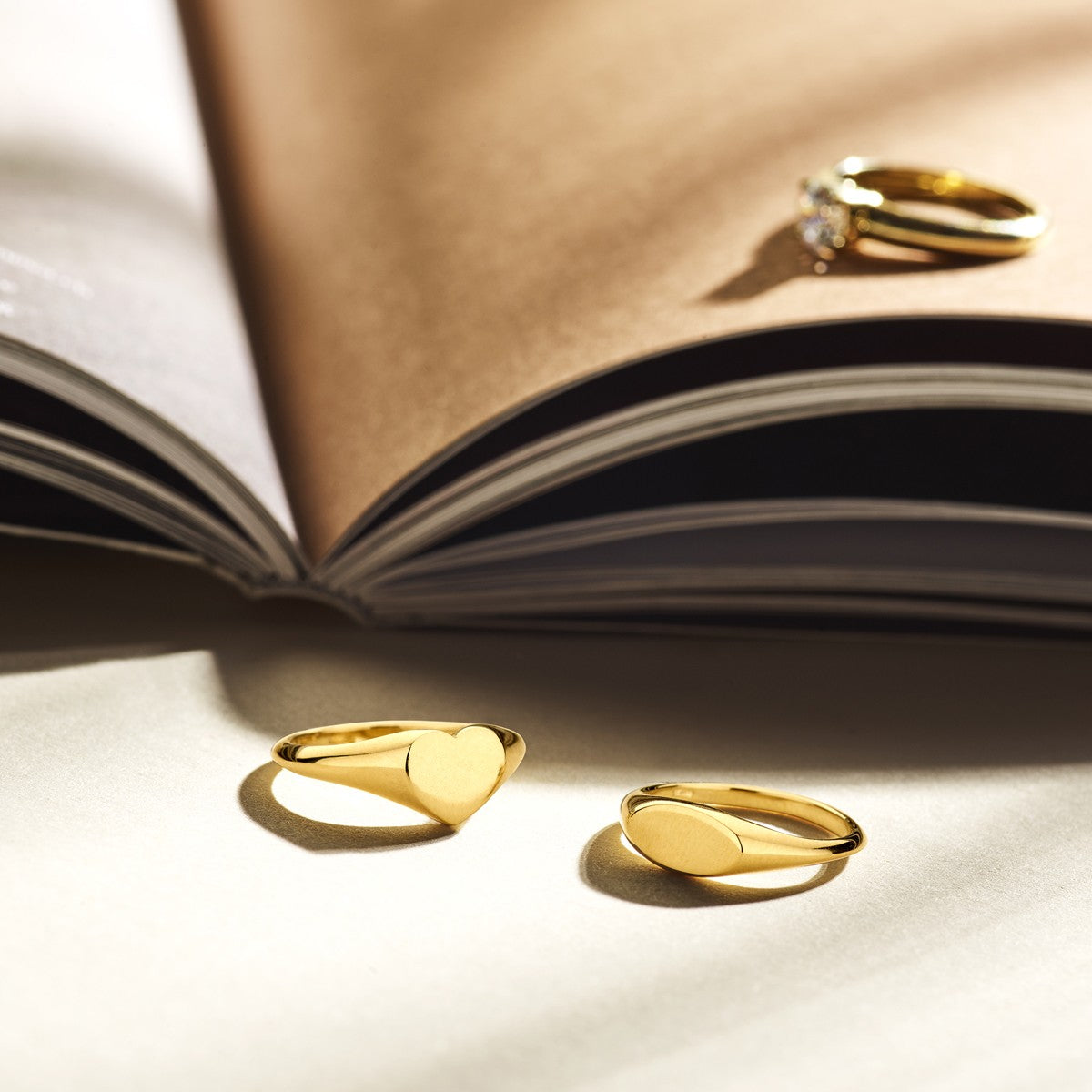 Fantasy Collection Graveerring 14K geelgoud