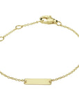 14K Geelgoud Graveerarmband Plaat 3 Mm 11 - 12 - 13 Cm 4021121 - PansiteNederland.nl