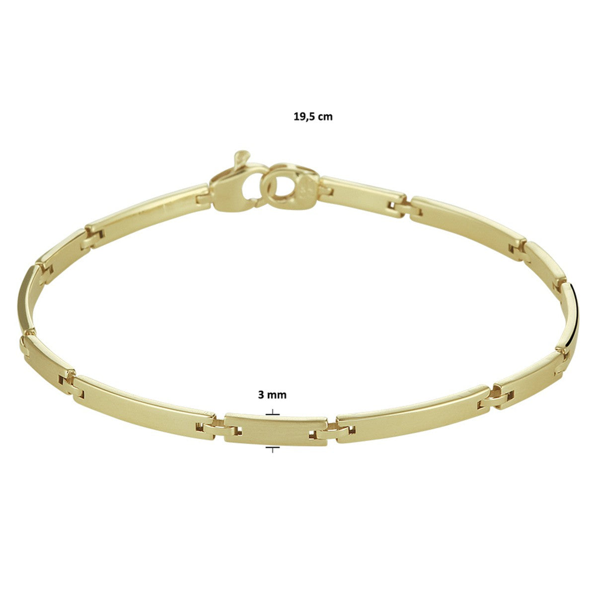 Fantasy Collection Armband 3,0 mm 19,5 cm 14K geelgoud