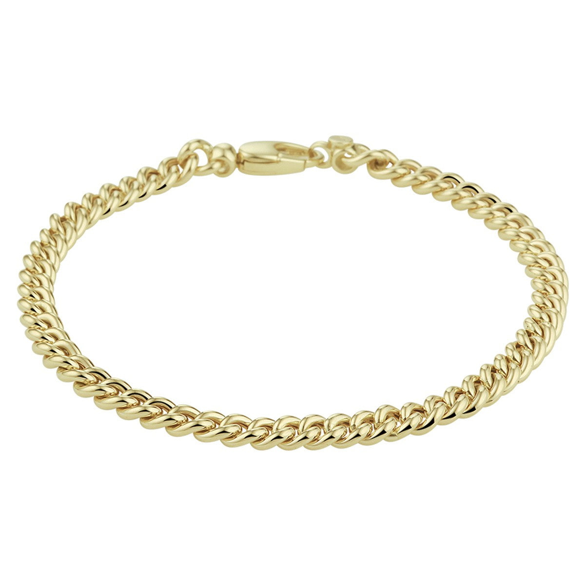 Fantasy Collection Armband gourmette 4,5 mm 19 cm 14K geelgoud