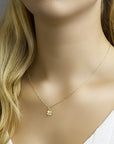 14K geelgoud collier klaver 41 + 4 cm 4021202 - PansiteNederland.nl