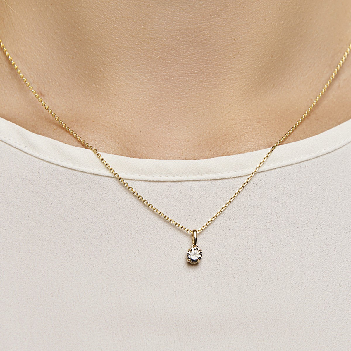 Fantasy Collection Hanger zirkonia 14K geelgoud