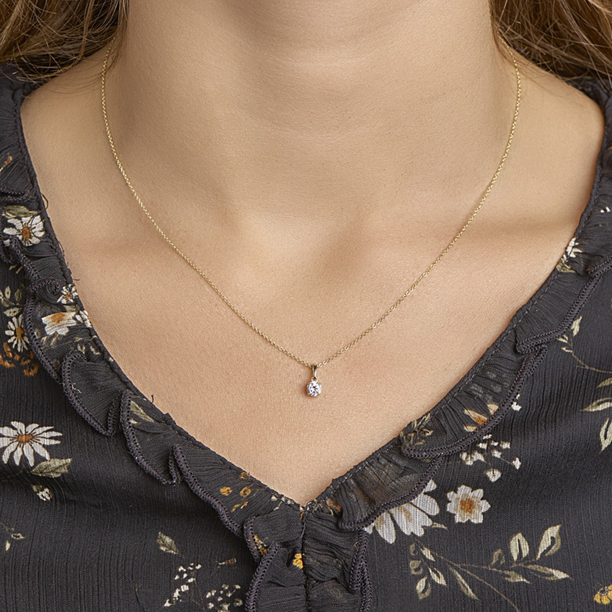 Fantasy Collection Hanger zirkonia 14K geelgoud