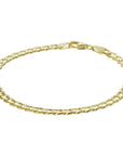 geslepen gourmette 4,6 mm 14K geelgoud - PansiteNederland.nl