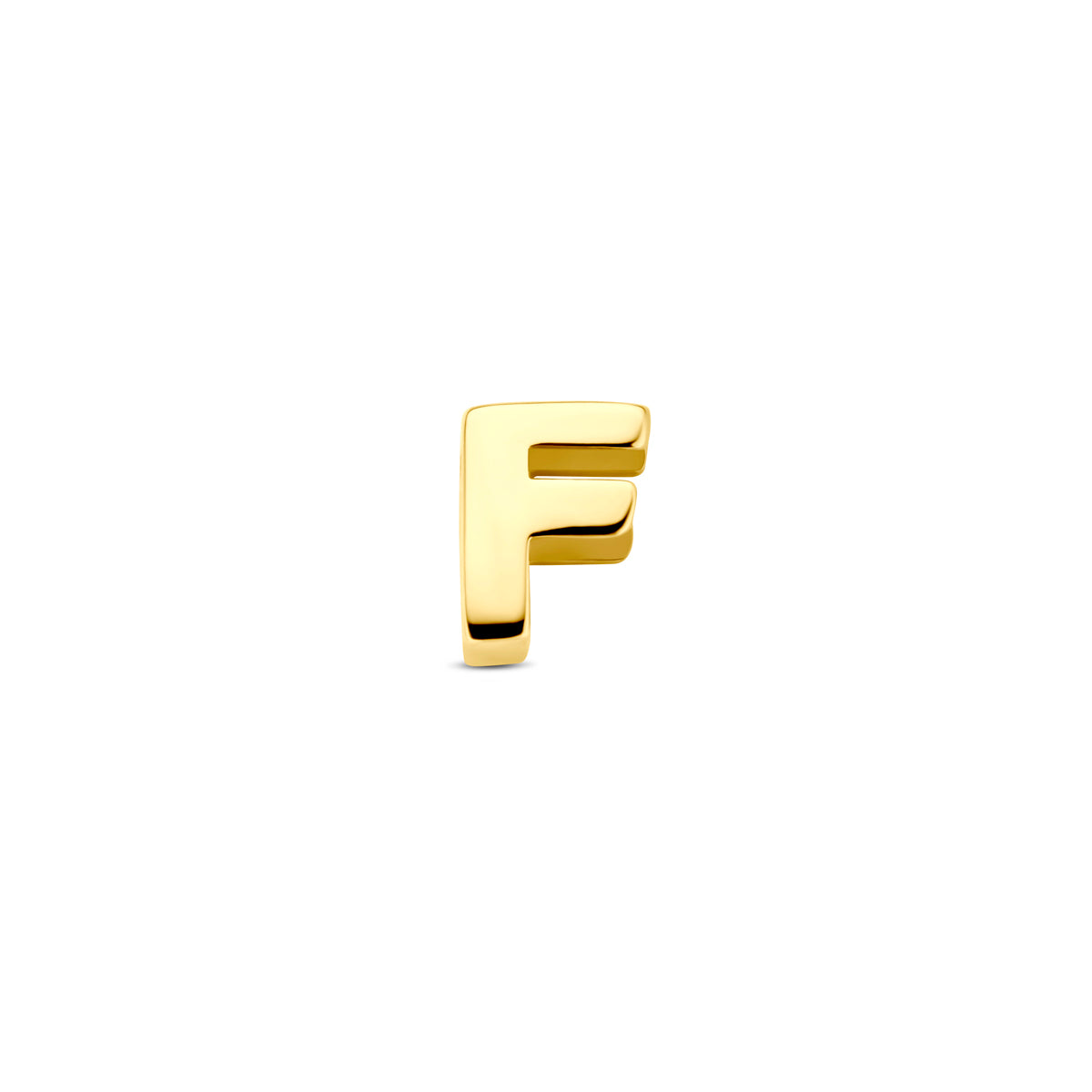 Hanger letter F 5,5 mm 14K geelgoud #Letter_F