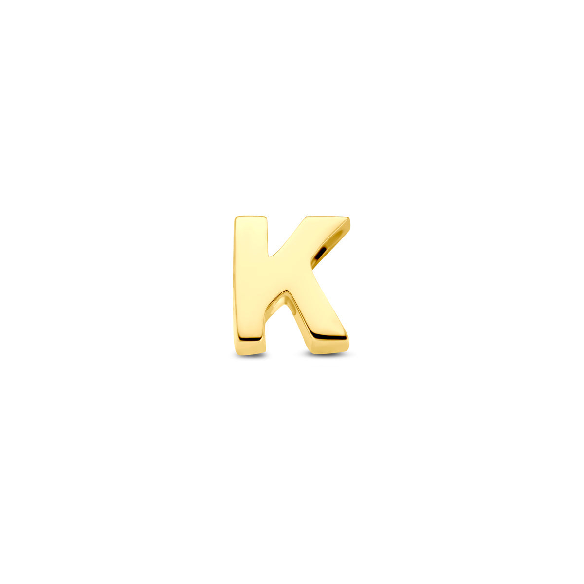 Hanger letter K 5,5 mm 14K geelgoud #Letter_K
