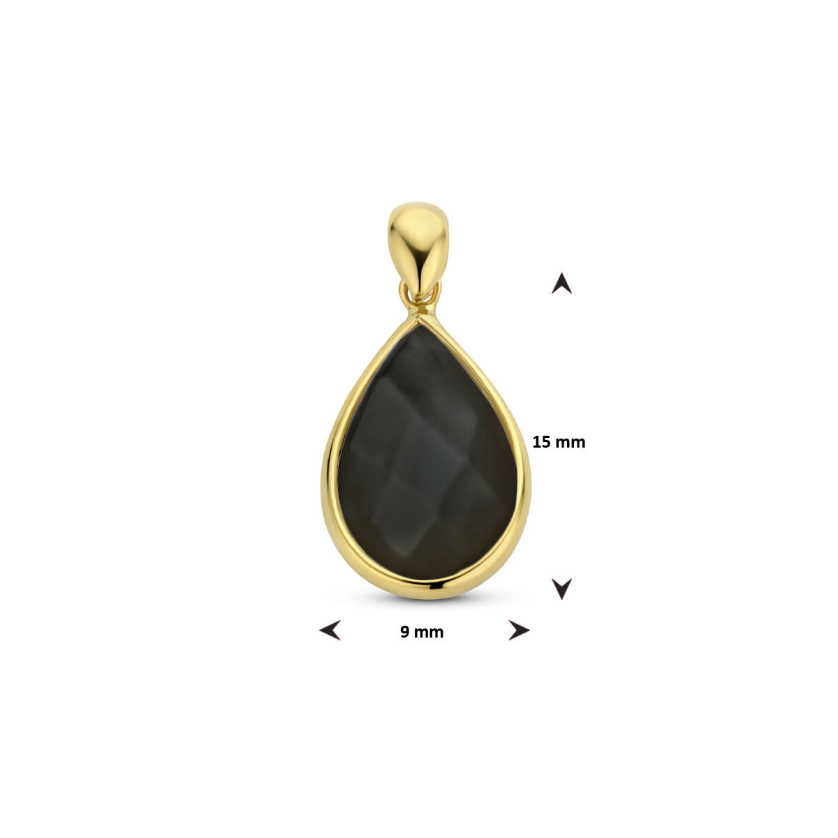 Fantasy Collection Hanger onyx 14K geelgoud