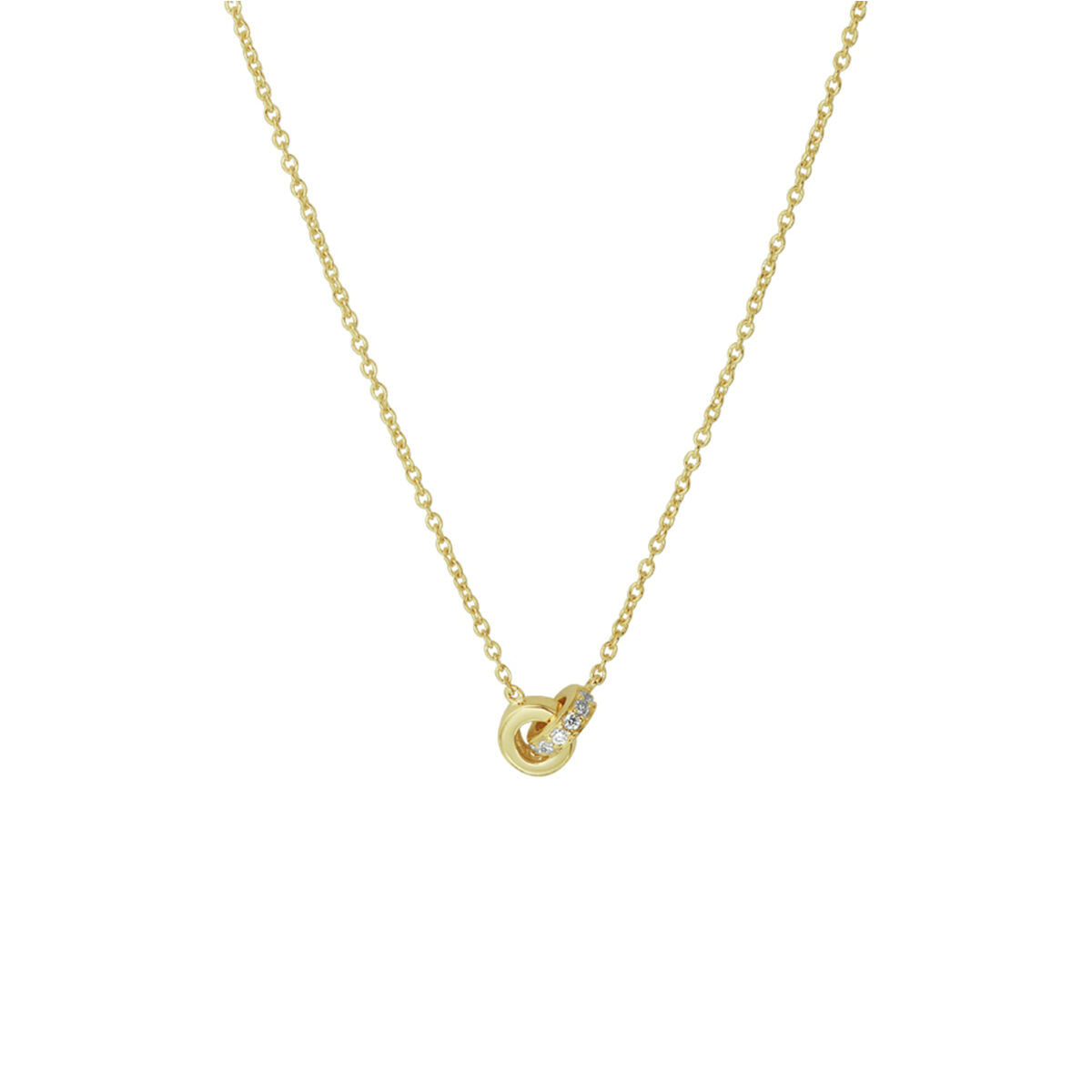 Fantasy Collection Collier diamant 0.05ct h si 39 - 40,5 - 42 cm 14K geelgoud
