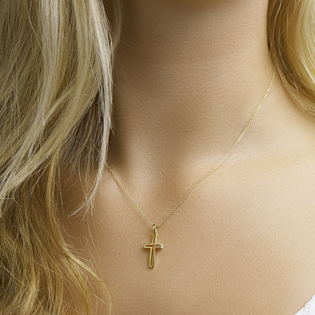 Fantasy Collection Hanger kruis 14K geelgoud