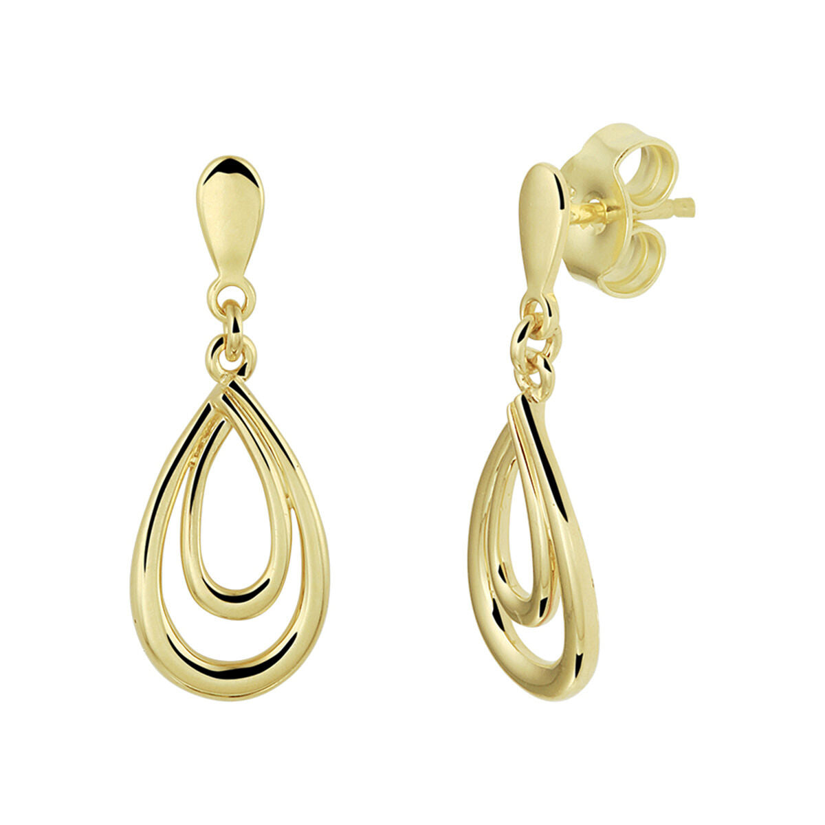 Fantasy Collection Hangende oorbellen 14K geelgoud
